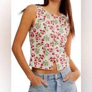 Free People Tilly Printed Vest